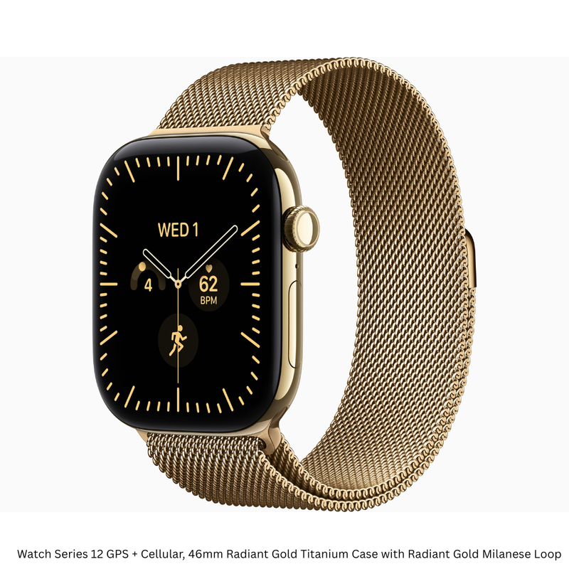 iCare Series 12 Smartwatch — Radiant Gold Titanium