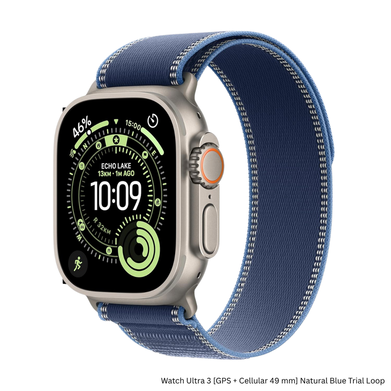iCare Ultra 3 Smartwatch — Natural Blue Trail Loop