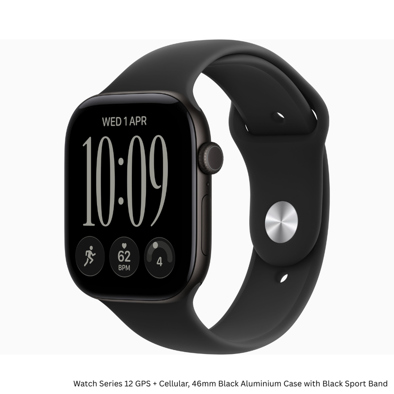 iCare Series 12 Smartwatch — Black Aluminium