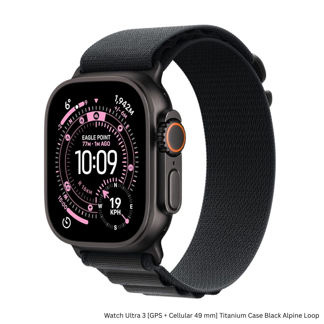 iCare Ultra 3 Smartwatch — Black Alpine Loop
